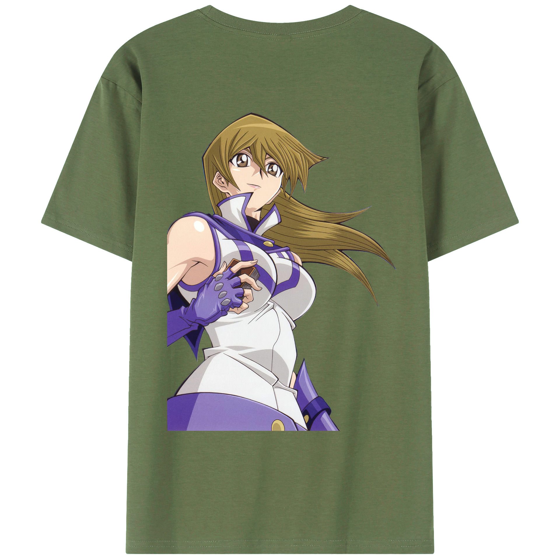 （画像用） 遊☆戯☆王 Yu-Gi-Oh! 綿100％ メンズ半袖Tシャツ（バックプリント） 通気性